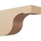 Ekena Millwork 12"W x 36"D x 24"H Classic Del Monte Rough Cedar Woodgrain TimberThane Corbel, Primed Tan CORUR12X36X24DELRCPR - alternate 1
